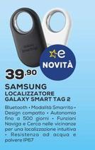 Offerta per Samsung - Localizzatore Galaxy Smart Tag 2 a 39,9€ in Euronics
