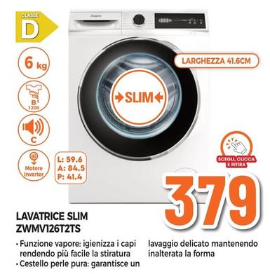 Offerta per Zoppas - Lavatrice Slim ZWMV126T2TS a 379€ in Expert