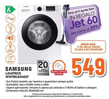 Offerta per Samsung - Lavatrice WW11BGA046AT a 549€ in Expert