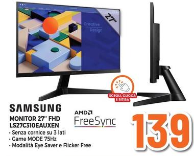 Offerta per Samsung - Monitor 27" FHD LS27C310EAUXEN a 139€ in Expert