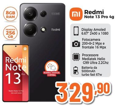 Offerta per Xiaomi - Redmi Note 13 Pro 4G a 329,9€ in Expert
