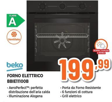 Offerta per Beko - Forno Elettrico BBIE11100B a 199,99€ in Expert