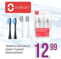 Offerta per Oclean - Testine Standard Clean 2 Pezzi Bianco/Nero a 12,99€ in Portobello