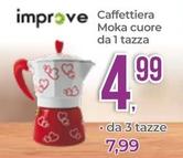 Offerta per Improve - Caffettiera Moka Cuore Da 1 Tazza a 4,99€ in Portobello