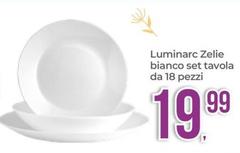 Offerta per Luminarc Zelie Bianco Set Tavola Da 18 Pezzi a 19,99€ in Portobello