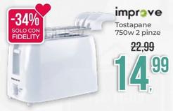 Offerta per Improve  - Tostapane 750w 2 Pinze a 14,99€ in Portobello