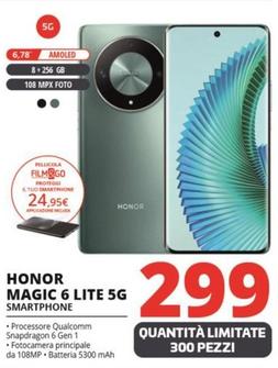 Offerta per Honor - Magic 6 Lite 5G Smartphone a 299€ in Comet