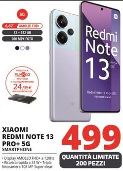 Offerta per Xiaomi - Redmi Note 13 Pro+ 5G Smartphone a 499€ in Comet