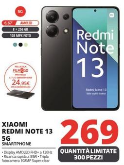 Offerta per Xiaomi - Redmi Note 13 5G Smartphone a 269€ in Comet