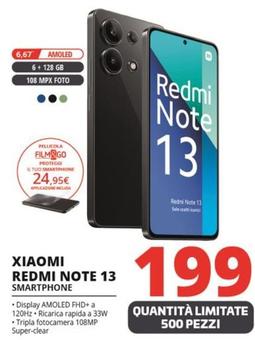Offerta per Xiaomi - Redmi Note 13 Smartphone a 199€ in Comet