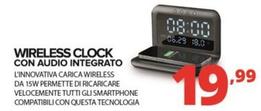 Offerta per Cellularline - Wireless Clock Con Audio Integrato a 19,99€ in Comet