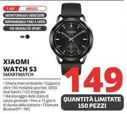 Offerta per Xiaomi - Watch S3 Smartwatch a 149€ in Comet