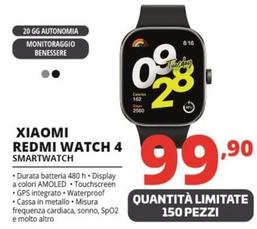 Offerta per Xiaomi - Redmi Watch 4 Smartwatch a 99,9€ in Comet
