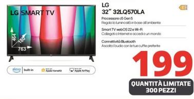 Offerta per Lg - Smart Tv 32" 32LQ570LA a 199€ in Comet