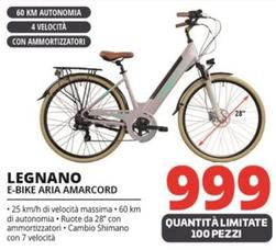 Offerta per Legnano - E-Bike Aria Amarcord a 999€ in Comet