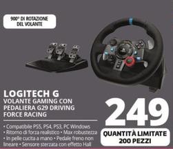 Offerta per Logitech - G Volante Gaming Con Pedaliera G29 Driving Force Racing a 249€ in Comet