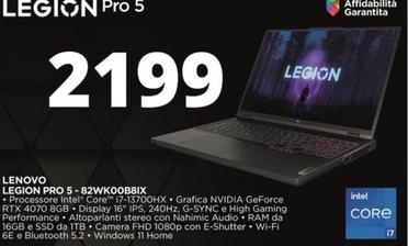 Offerta per Lenovo - Legion Pro 5-82WK00BBIX a 2199€ in Comet