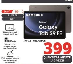 Offerta per Samsung - Galaxy Tab S9 Fe SM-X510NZAAEUE a 399€ in Comet