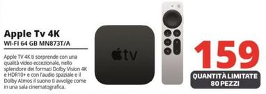 Offerta per Apple - Tv 4K Wi-Fi 64 Gb MN873T/A a 159€ in Comet