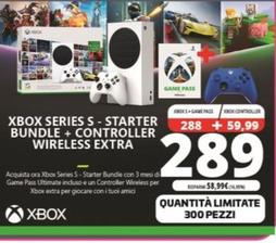 Offerta per Microsoft - Xbox Series S - Starter Bundle + Controller Wireless Extra a 289€ in Comet