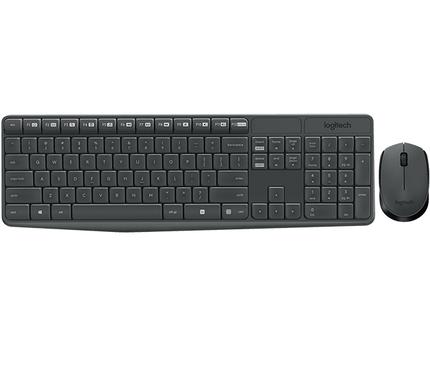 Offerta per Logitech - MK235 tastiera Mouse incluso RF Wireless Nero a 26,9€ in Comet