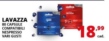 Offerta per Lavazza - Capsule Compatibili Nespresso Qualità Rossa, 80 Capsule a 18,99€ in Comet