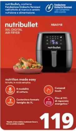 Offerta per Nutribullet - Xxl Digital Air Fryer NBA071B a 119€ in Comet