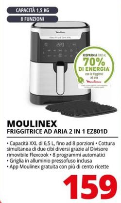 Offerta per Moulinex - Friggitrice Ad Aria 2 In 1 EZ801D a 159€ in Comet