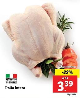 Offerta per Pollo Intero a 3,39€ in Lidl