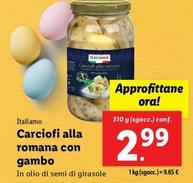 Offerta per Italiamo - Carciofi Alla Romana Con Gambo a 2,99€ in Lidl