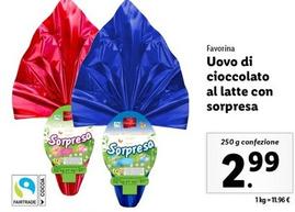 Offerta per Favorina - Uovo Di Cioccolato Al Latte Con Sorpresa a 2,99€ in Lidl