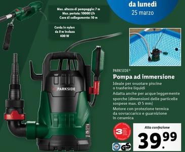 Offerta per Parkside - Pompa Ad Immersione a 39,99€ in Lidl