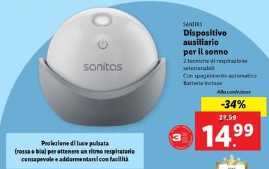 Offerta per Sanitas - Dispositivo Ausiliario Per Il Sonno a 14,99€ in Lidl