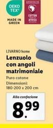 Offerta per Livarno Home - Lenzuolo Con Angoli Matrimoniale a 8,99€ in Lidl