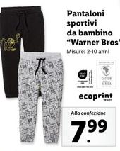 Offerta per Pantaloni Sportivi Da Bambino "Warner Bros' a 7,99€ in Lidl
