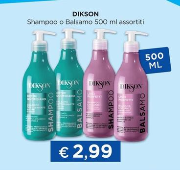 Offerta per Dikson - Shampoo O Balsamo a 2,99€ in La Saponeria