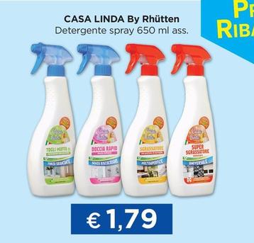 Offerta per Casa Linda - By Rhütten Detergente Spray a 1,79€ in La Saponeria