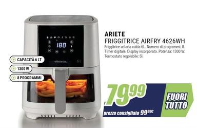 Offerta per Ariete - Friggitrice Airfry 4626WH a 79,99€ in andronico