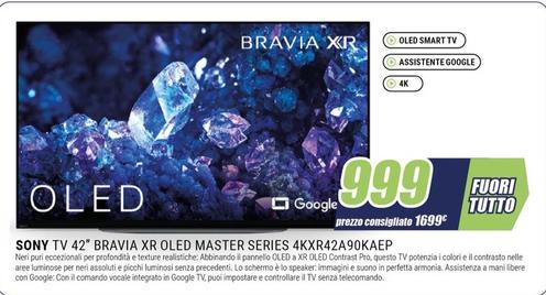 Offerta per Sony - Tv 42" Bravia Xr Oled Master Series 4KXR42A90KAEP a 999€ in andronico
