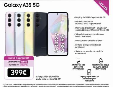 Offerta per Samsung - Galaxy A35 5G a 399€ in andronico