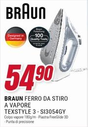 Offerta per Braun - Ferro Da Stiro A Vapore Texstyle 3-SI3054GY a 54,9€ in andronico