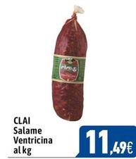 Offerta per Clai - Salame Ventricina a 11,49€ in C+C