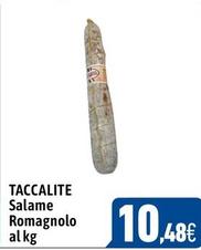 Offerta per Taccalite - Salame Romagnolo a 10,48€ in C+C