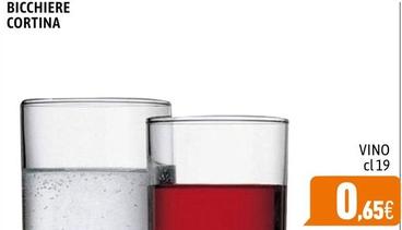 Offerta per Bicchiere Cortina Vino a 0,65€ in C+C