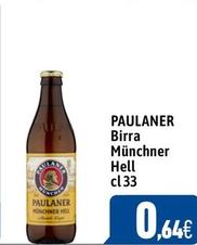 Offerta per Paulaner - Birra Münchner Hell a 0,64€ in C+C