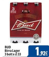 Offerta per Bud Birra Lager a 1,92€ in C+C