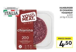 Offerta per You & Meat - Hamburger Di Chianina a 4,5€ in Pam