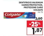 Offerta per Colgate - Dentifricio Maximum Caries Protection Protezione Carie a 1,87€ in Pam