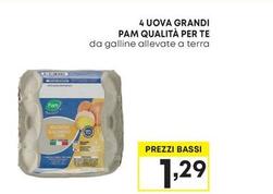 Offerta per Pam - 4 Uova Grandi Qualità Per Tè  a 1,29€ in Pam