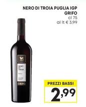 Offerta per  Grifo - Nero Di Troia Puglia IGP  a 2,99€ in Pam
